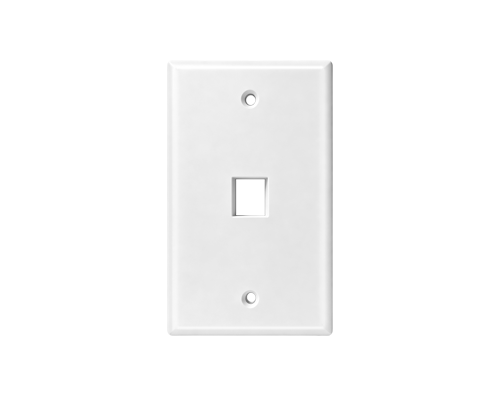 American-Style Single-Port Flat Network Faceplate