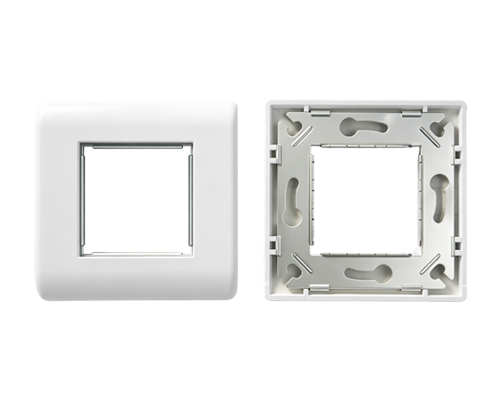 French-Style 80×80mm Modular Faceplate Frame