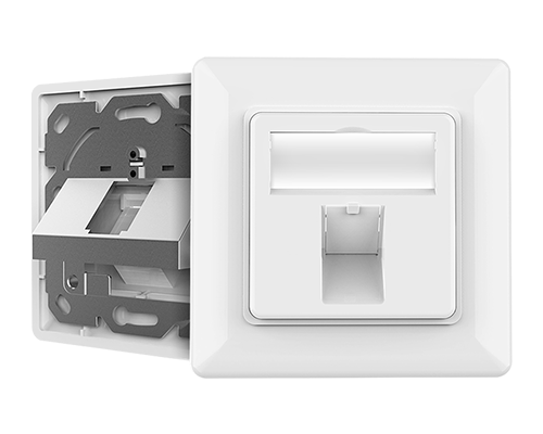 Single Port-Network RJ45 Faceplate