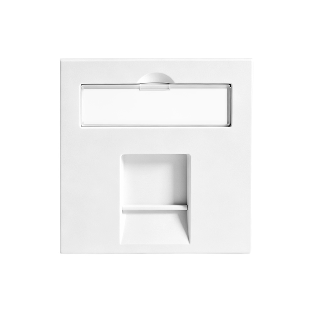 45×45mm Single-Port Modular Insert with Label Field