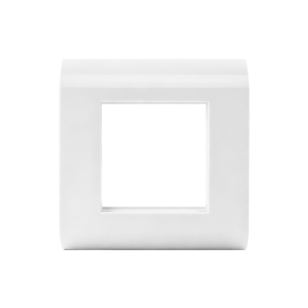 French-Style 80×80mm Universal Modular Faceplate Frame