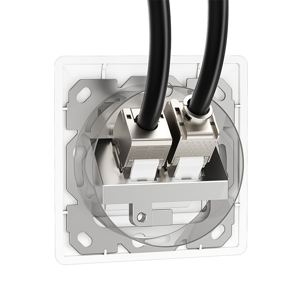 Ultra-Short Shielded RJ45 Keystone Jack