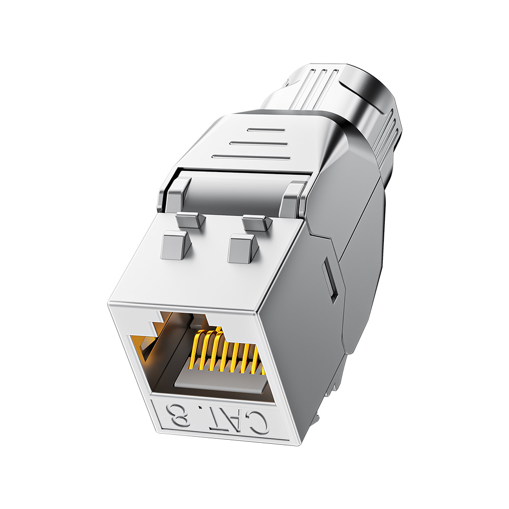 Cat.8 Shielded Toolless RJ45 Keystone Jack