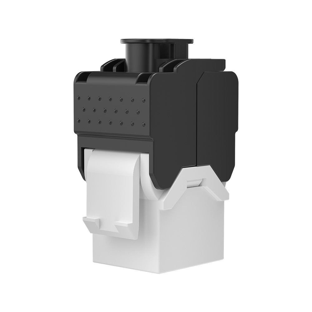 Textured-Cover Toolless UTP RJ45 Keystone Jack