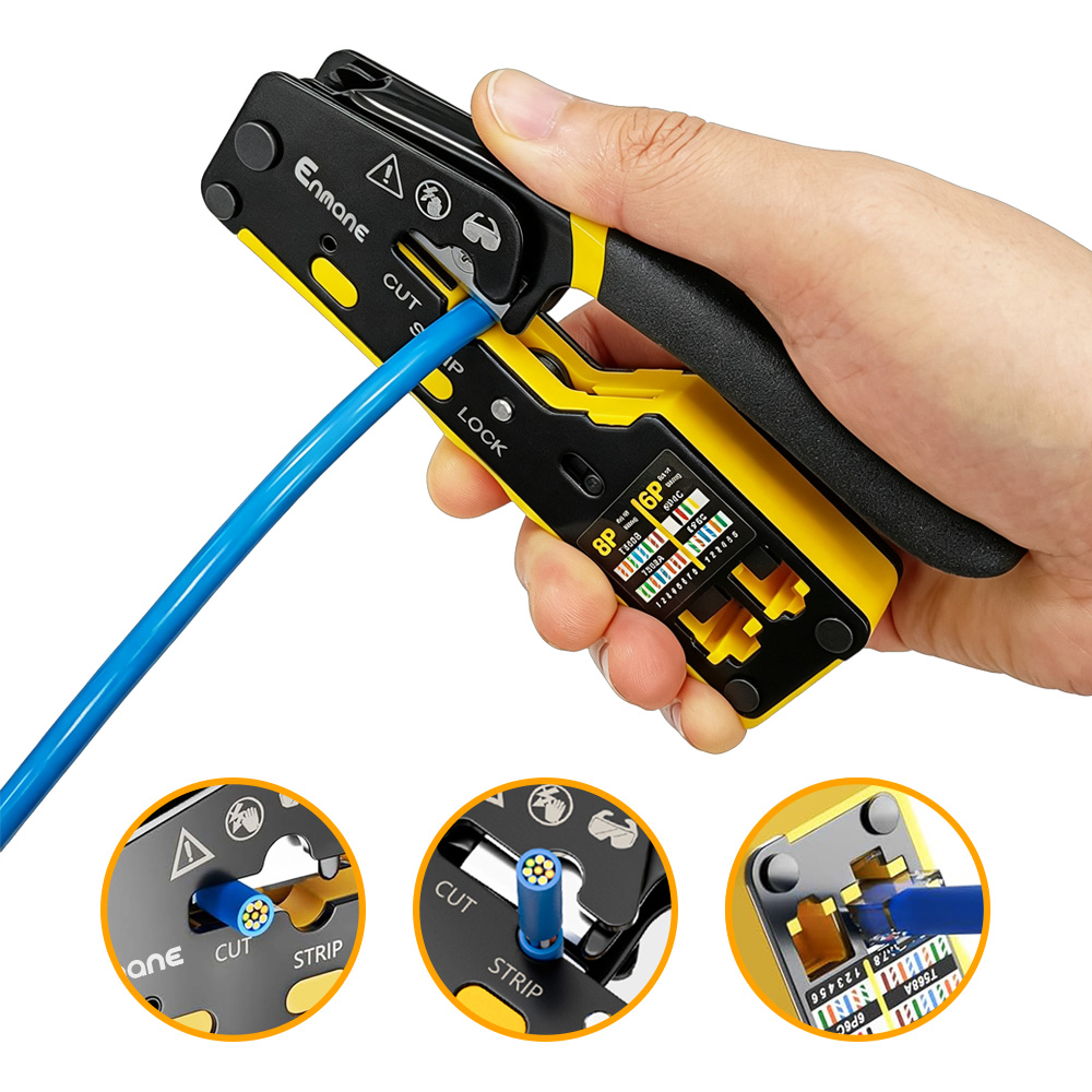 8P/6P Pass-through Crimp Tool
