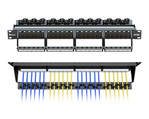 1U 24 Port-CAT.6A UTP Patch Panel