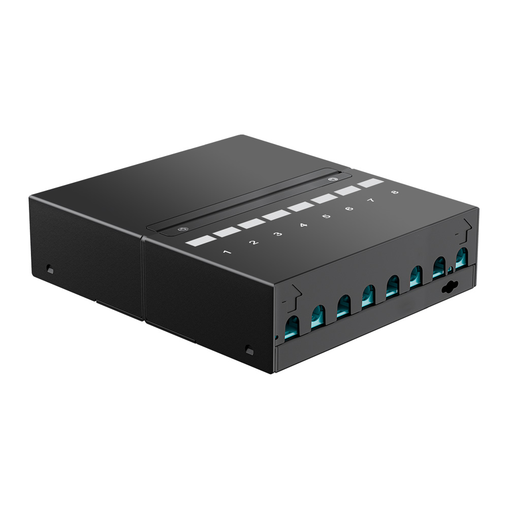 1U 8 Port Dust-proof FTP Blank Patch Panel