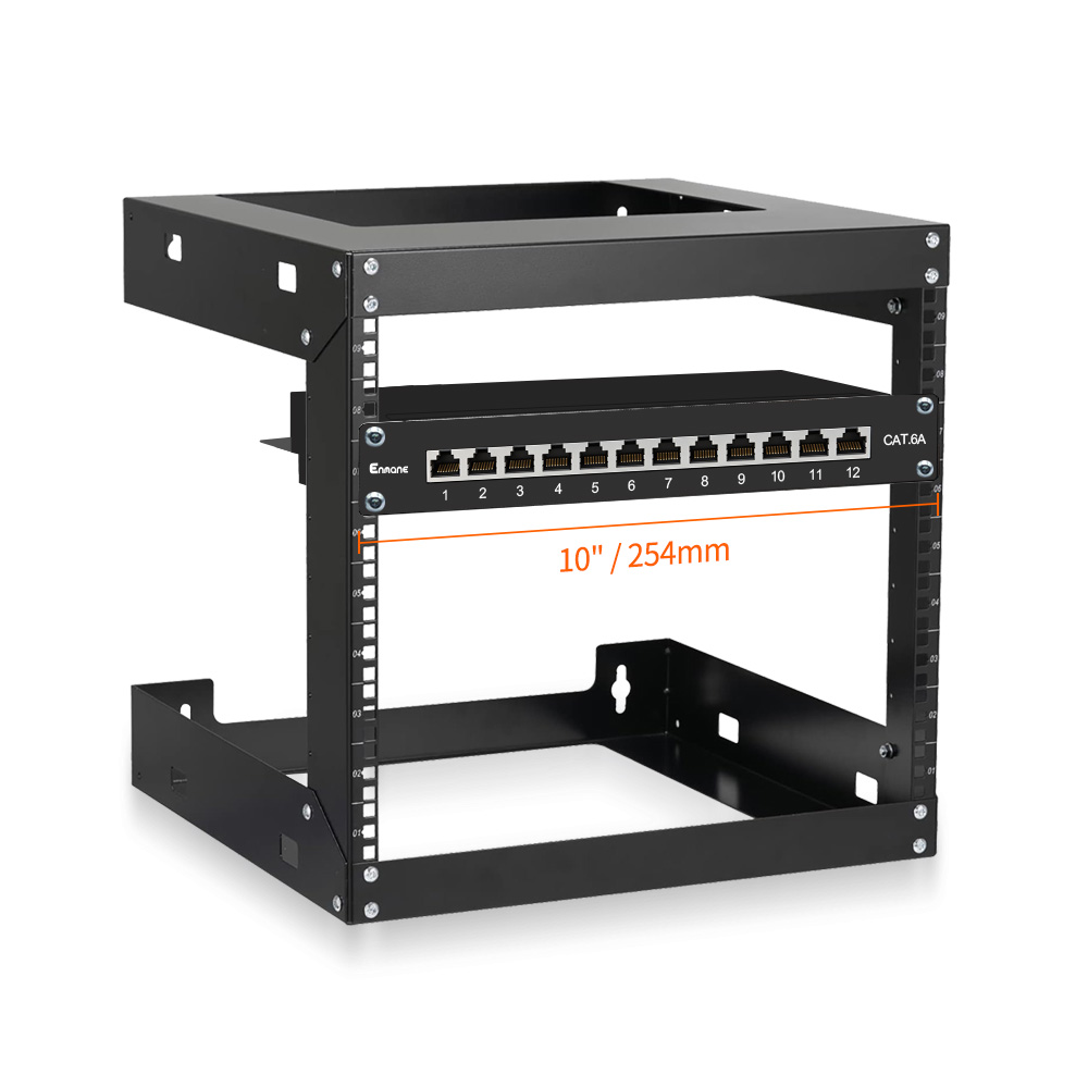 1U 12 Port Cat.6A Shielded Patch Panel for 10-Inch Racks