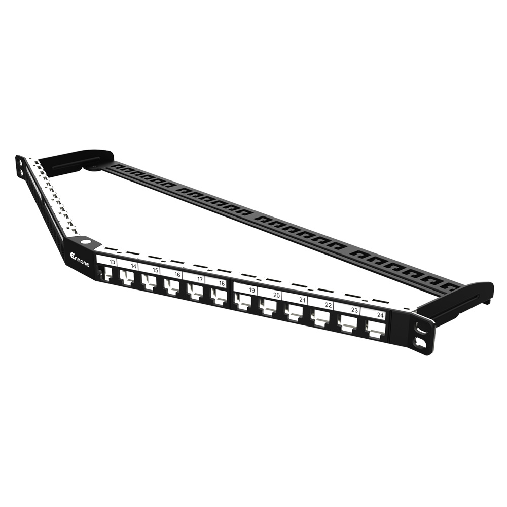 Foldable Bent-type 0.5U 24 Port Blank Patch Panel