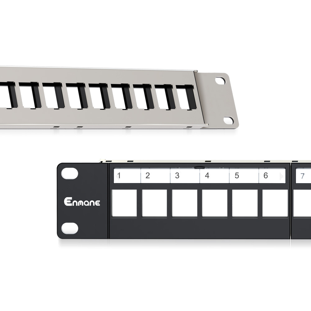 1U 24 Port FTP Blank Patch Panel for 19-Inch Cabinets
