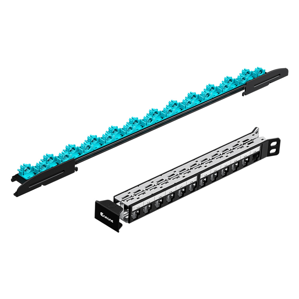 1U 24 Port Bent-type FTP Blank Patch Panel