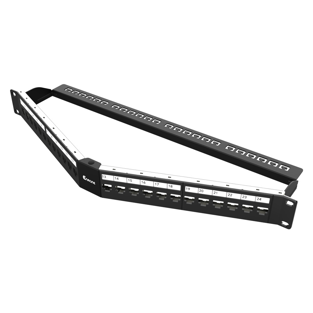 1U 24 Port Bent-type FTP Blank Patch Panel