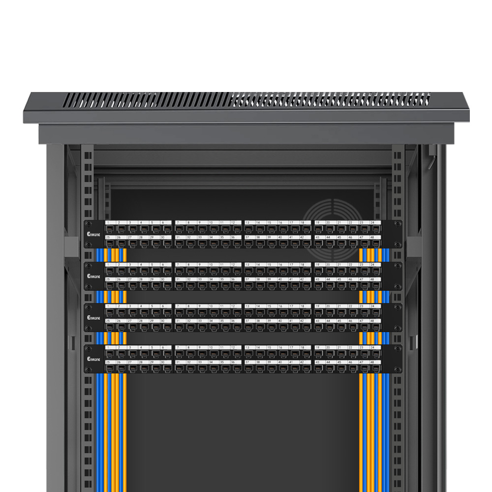 1U 48 Port FTP Blank Patch Panel for 19-Inch Racks