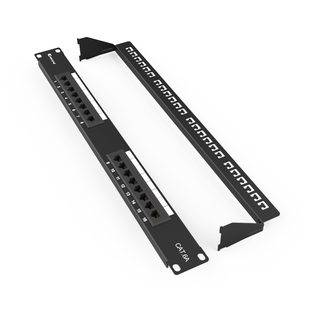 1U 16 Port Cat.6A UTP Patch Panel