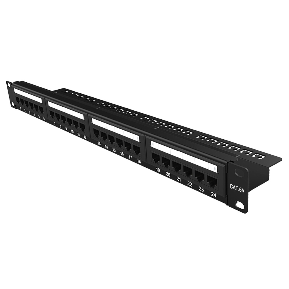 1U 24 Port Cat.6A UTP Patch Panel