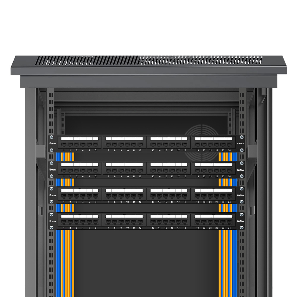 1U 24 Port Cat.6A UTP Patch Panel