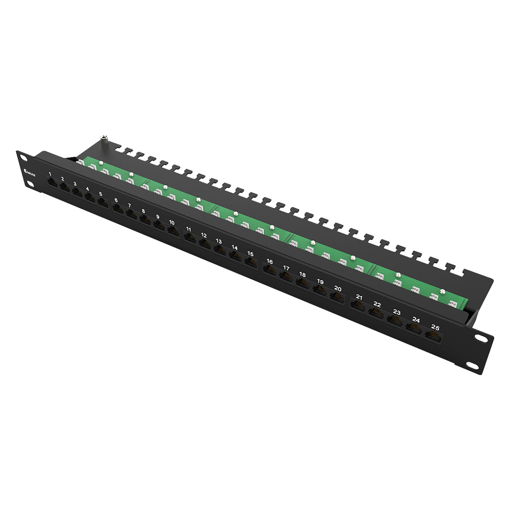 1U 25 Port Telephone Patch Panel