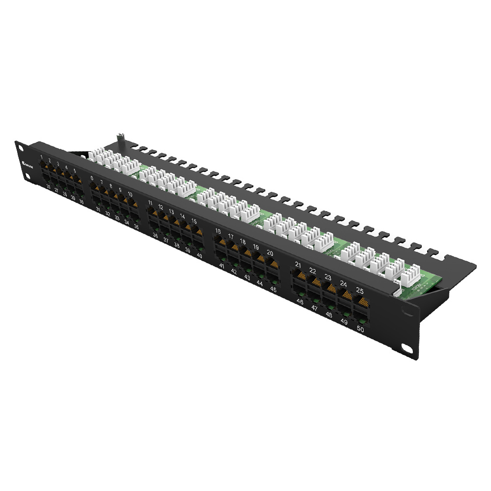 1U 50 Port Telephone Patch Panel