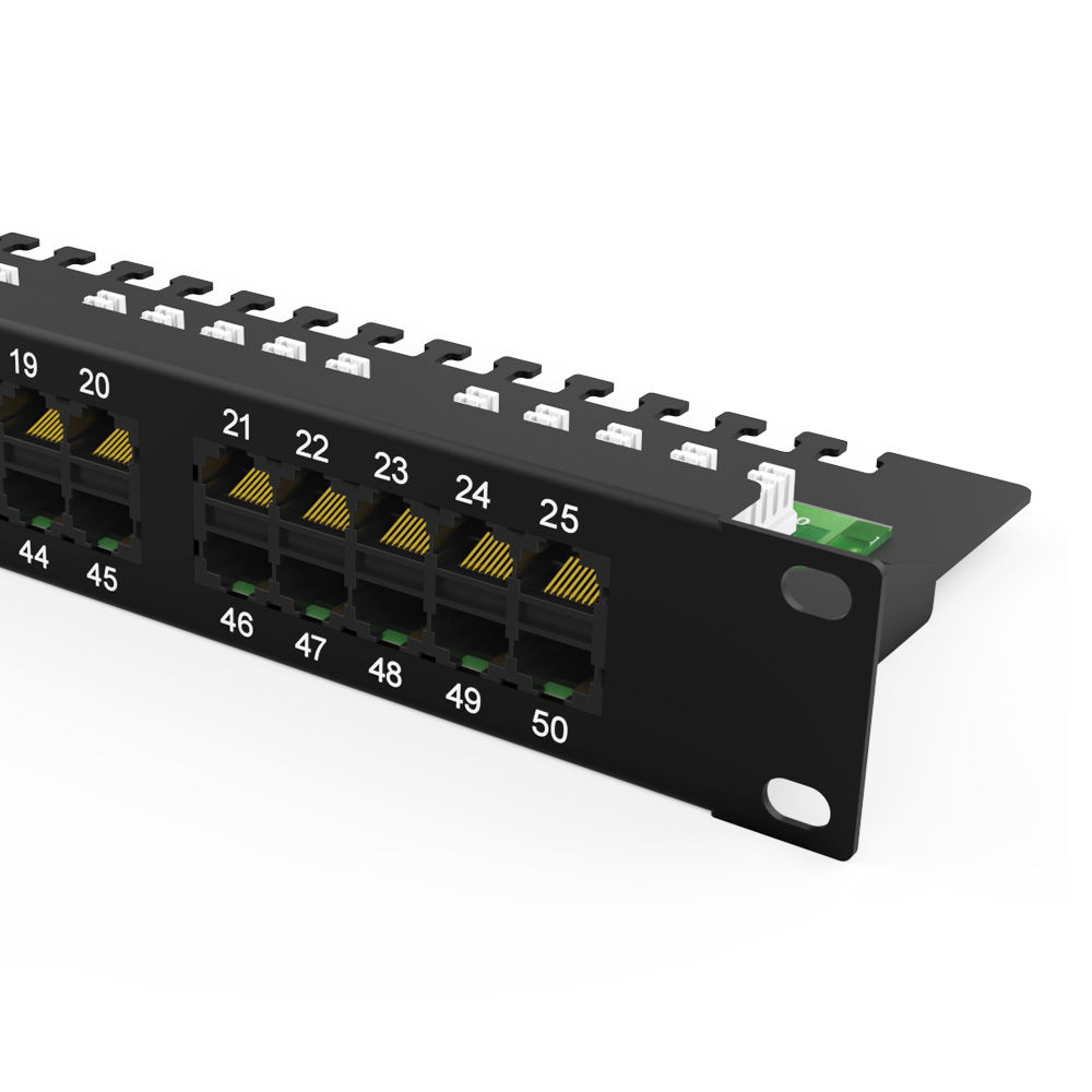 1U 50 Port Telephone Patch Panel