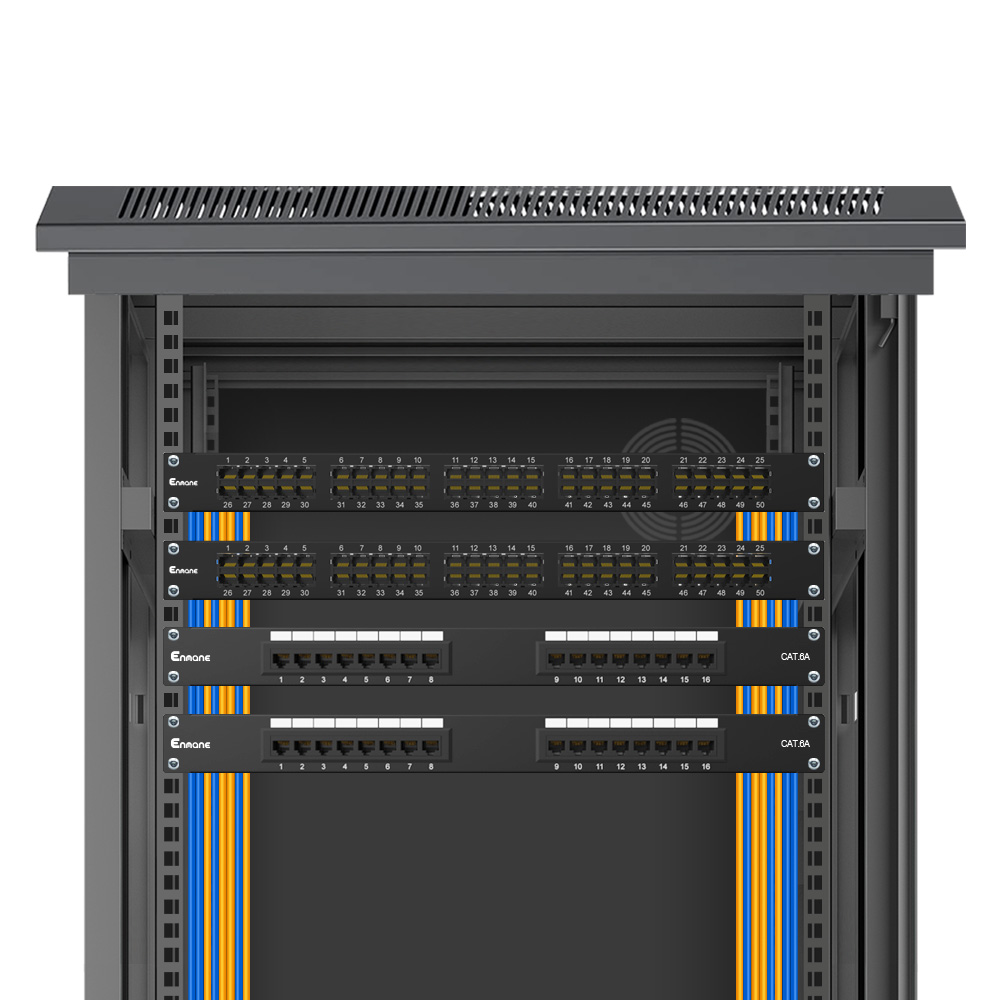 1U 50 Port Telephone Patch Panel