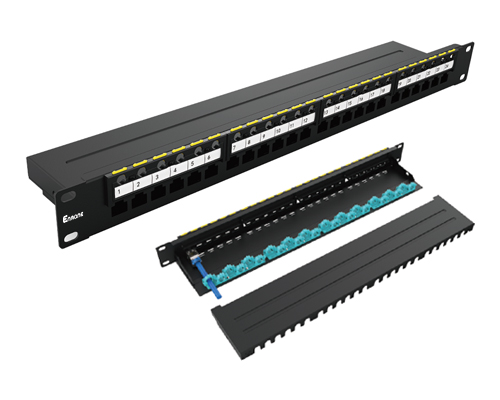 1U 24 Port-Integrated Blank Patch Panel