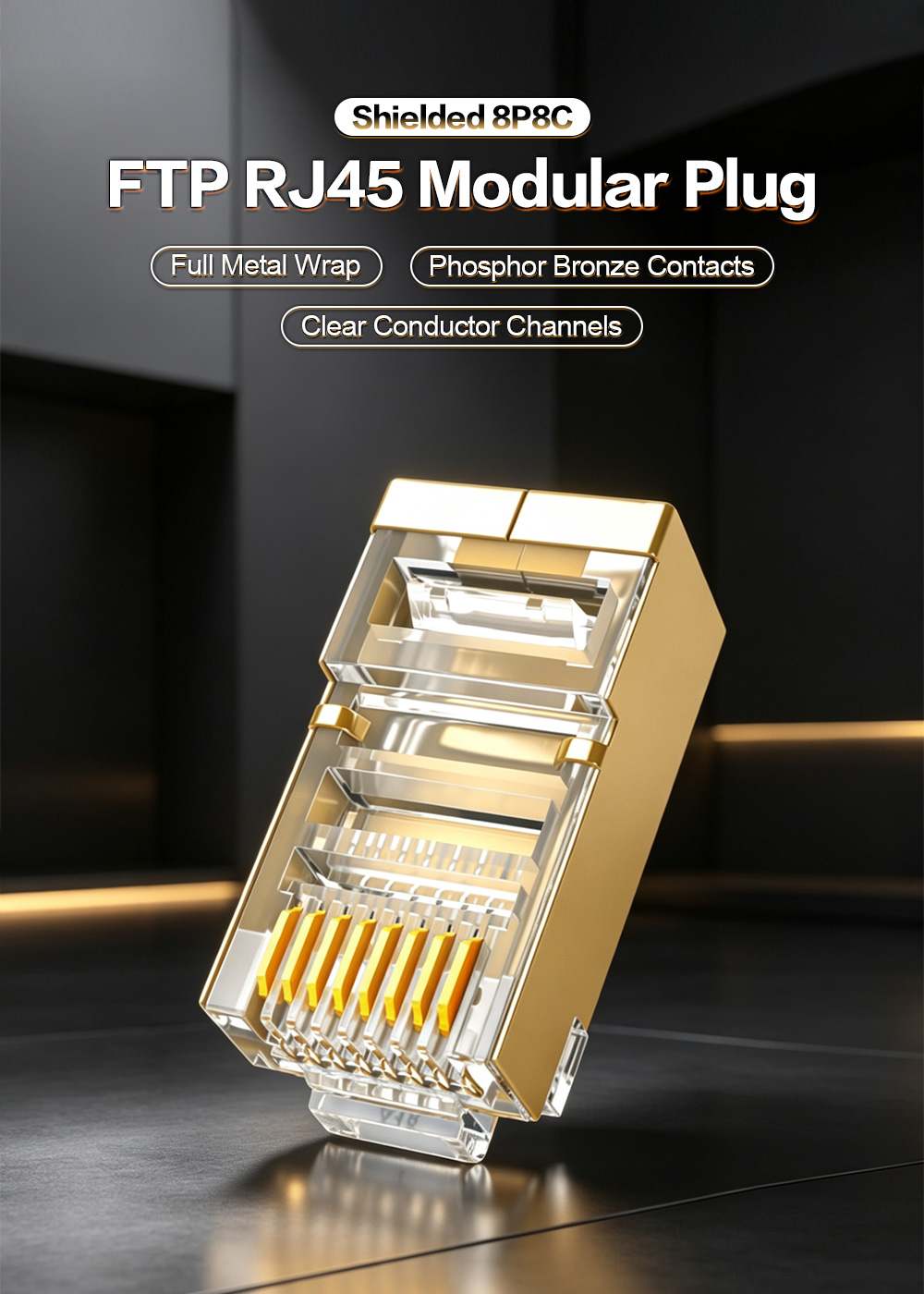Shielded 8P8C FTP RJ45 Modular Plug