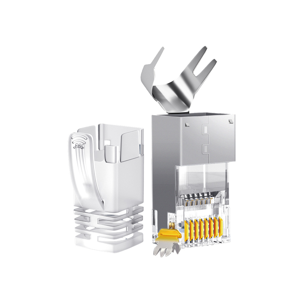 Multi-Piece Shielded 8P8C FTP RJ45 Modular Plug