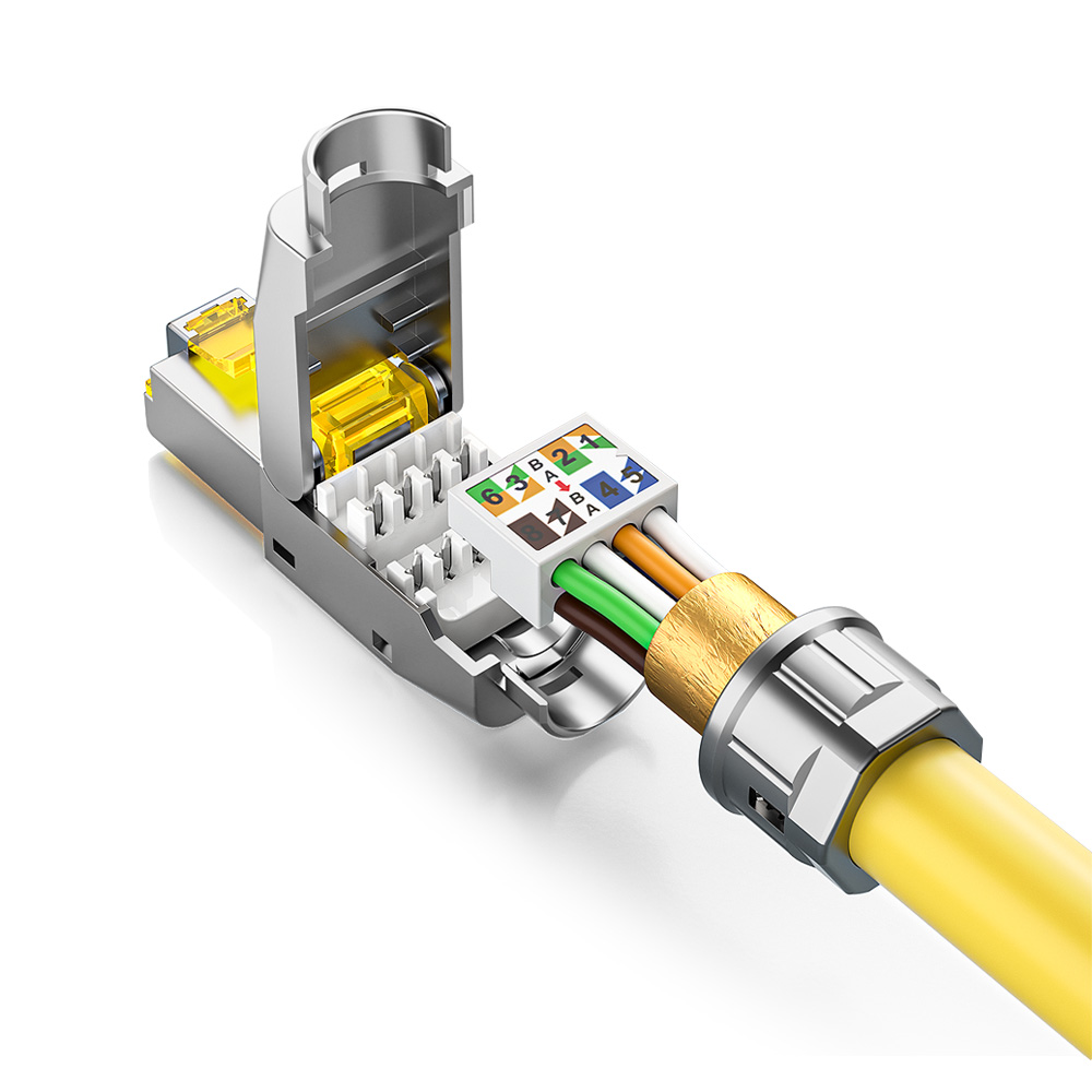 Toolless Shielded FTP RJ45 Modular Plug