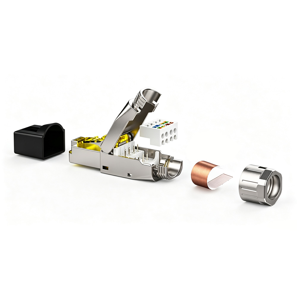 Toolless Shielded FTP RJ45 Modular Plug